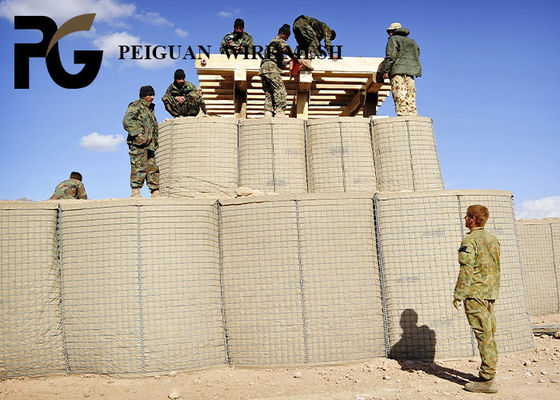 Flooding Square Hole  Bastion Barrier Galvanized Iron Wire