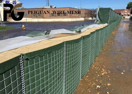 Flooding Square Hole  Bastion Barrier Galvanized Iron Wire