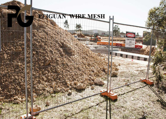 Zdejmowana konstrukcja Tymczasowe ogrodzenie z drutu stalowego ocynkowanego